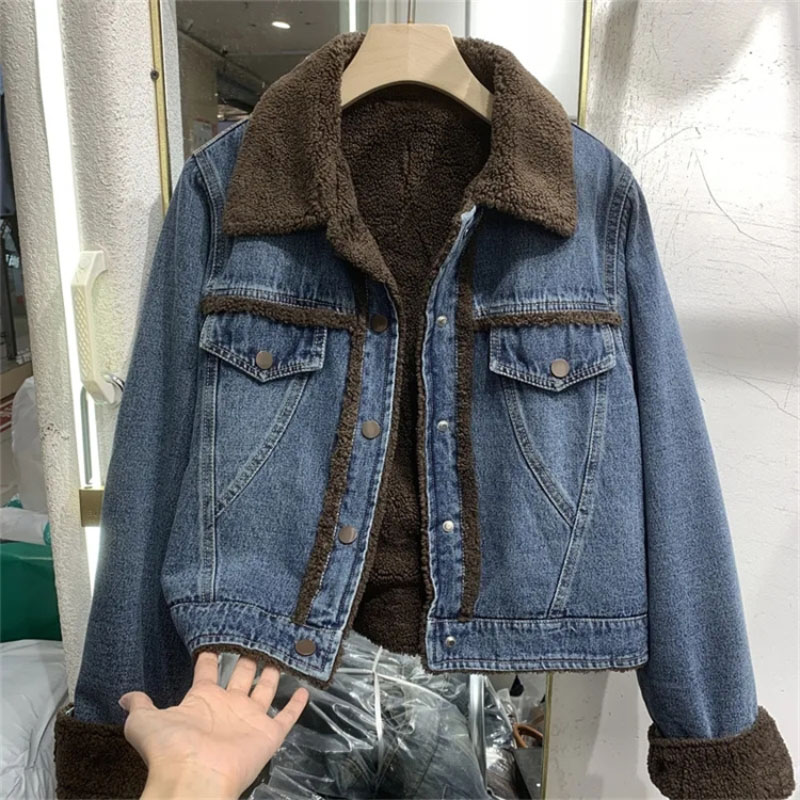 Down Jacket Packable - Утепленное джинсовое зимнее пальто, куртка с