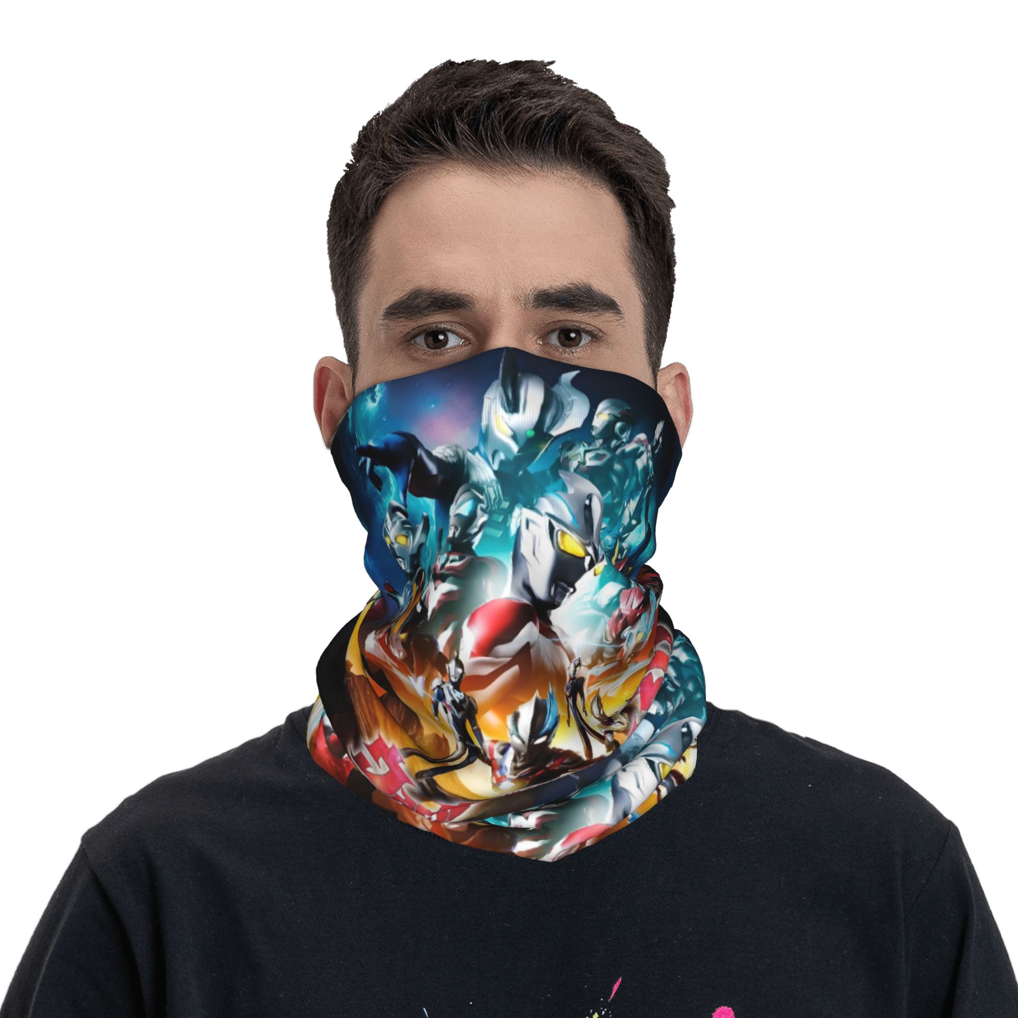 Neck Gaiter Fleece - Многофункциональная зимняя бандана-гейтер с принтом Ультрамена