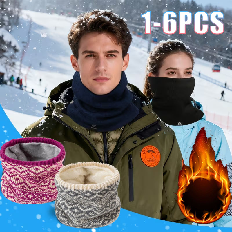 1-6 шт. Зимний вязаный шейный  – обзор и цена Neck Gaiter Fleece