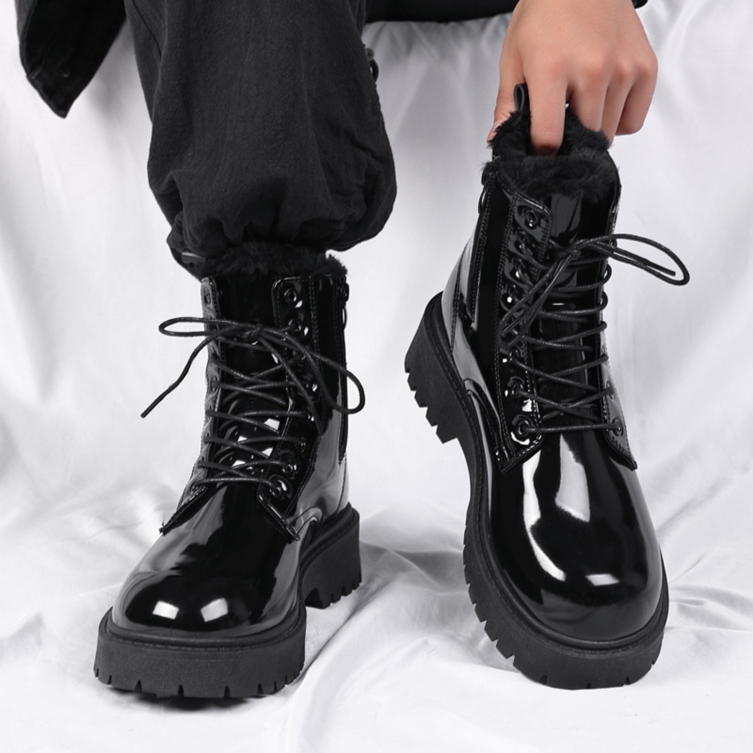 Мужские теплые плюшевые высоки – обзор и цена Waterproof Winter Boot
