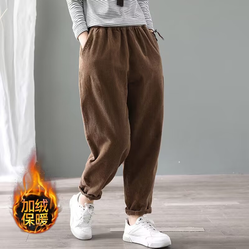Женские вельветовые брюки-харе – обзор и цена Corduroy Pant Warm